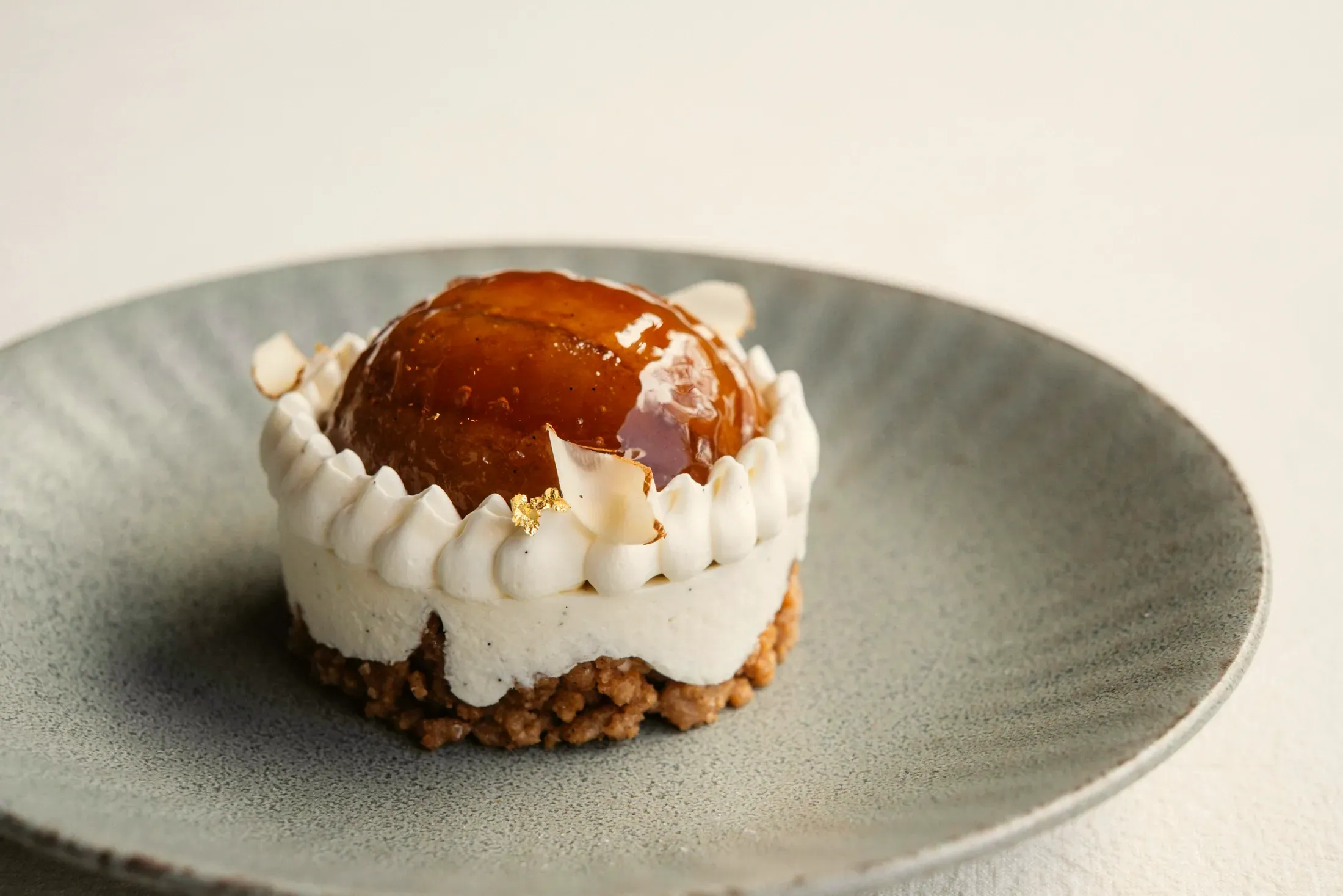 Il Mont Blanc con il marrone glassato e la panna