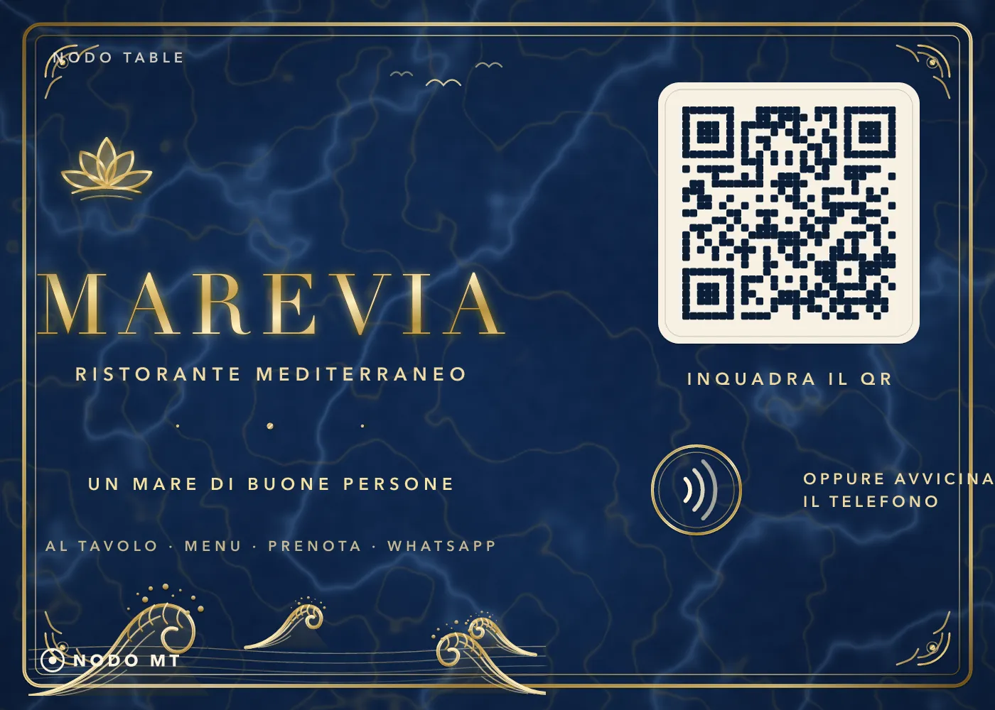 NODO MT Table di Marevia — Al tavolo