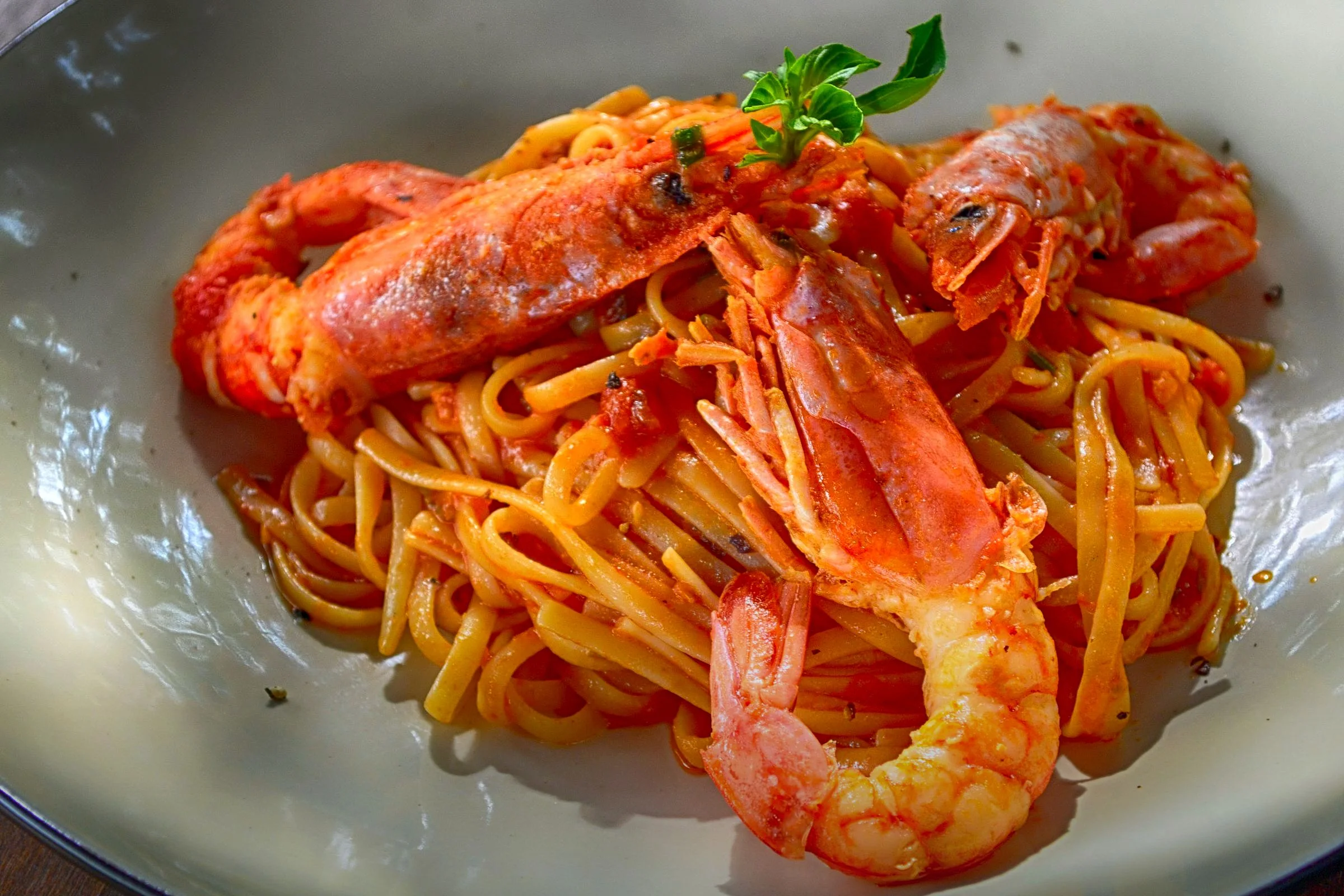 Busiate con gambero rosso