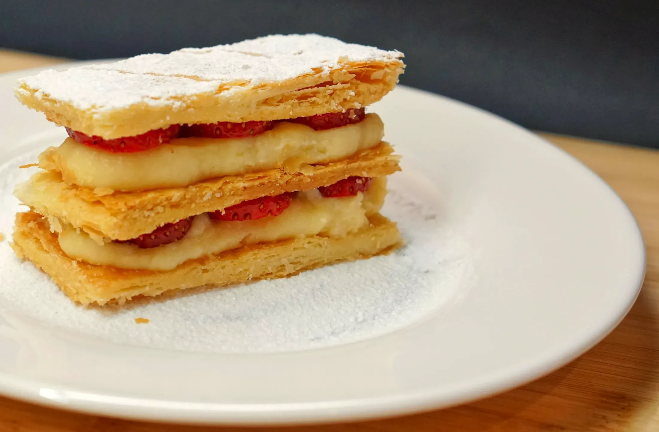 La millefoglie classica con le fragole