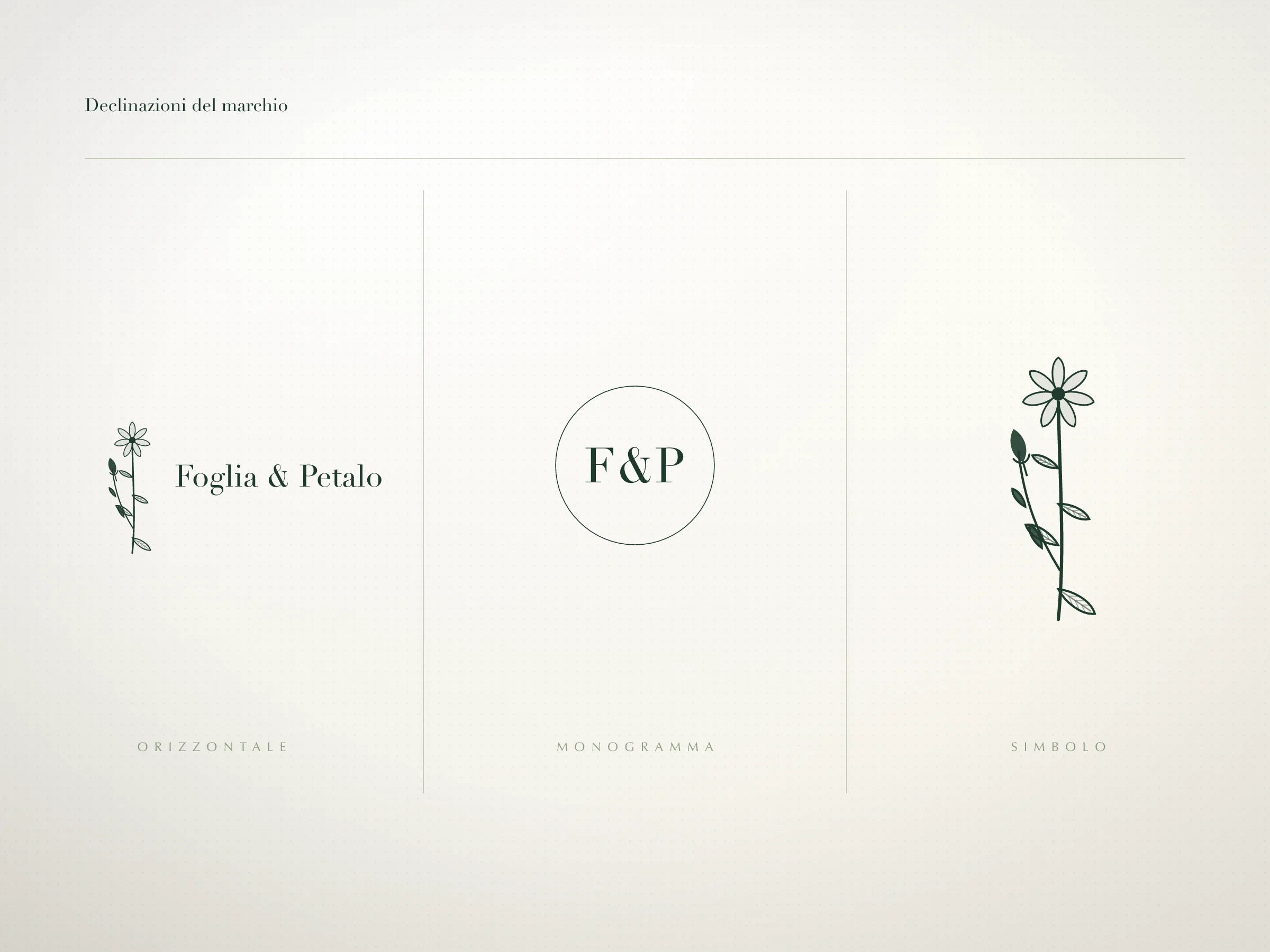 Il marchio — Foglia & Petalo